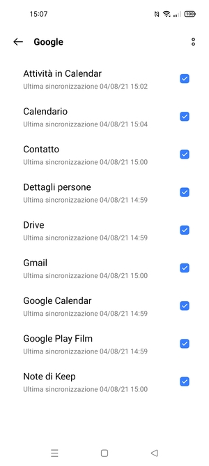 Seleziona il tasto Menu