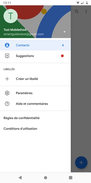 Sélectionnez Paramètres