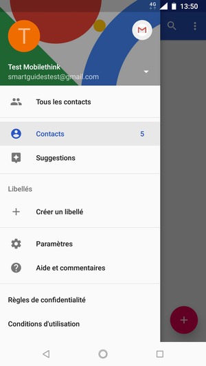 Sélectionnez Paramètres