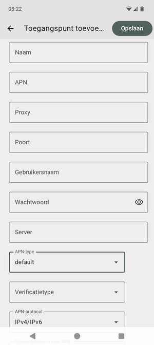 Selecteer Opslaan