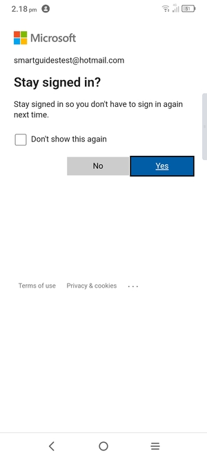 Select your preferred option