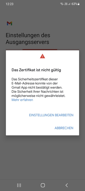 Wählen Sie EINSTELLUNGEN BEARBEITEN