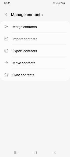 Select Import  contacts