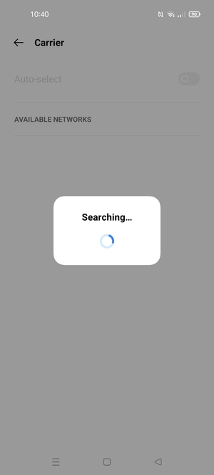 Wait for the search to finish