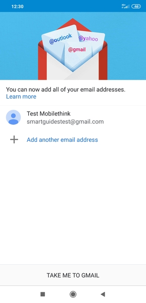 Select TAKE ME TO GMAIL