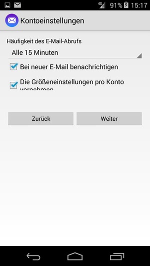Wählen Sie Weiter
