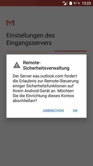 Wählen Sie OK