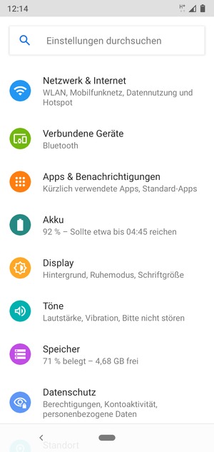 Wählen Sie Netzwerk & Internet