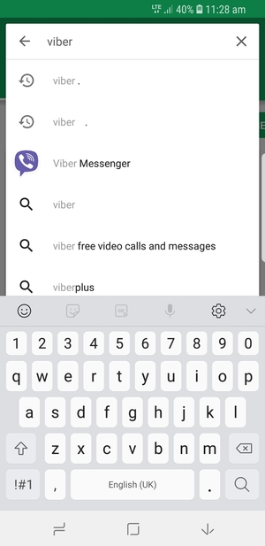 Enter the app name and select Search