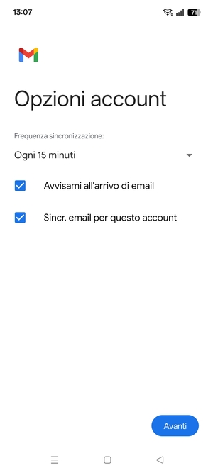 Seleziona Avanti