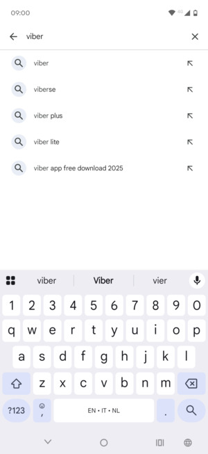 Enter the app name and select Search