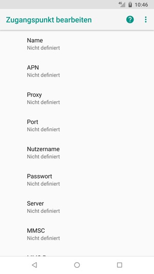 Geben Sie Internet-Informationen ein