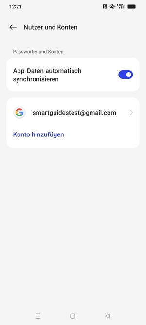 Wählen Sie Ihr Google Konto