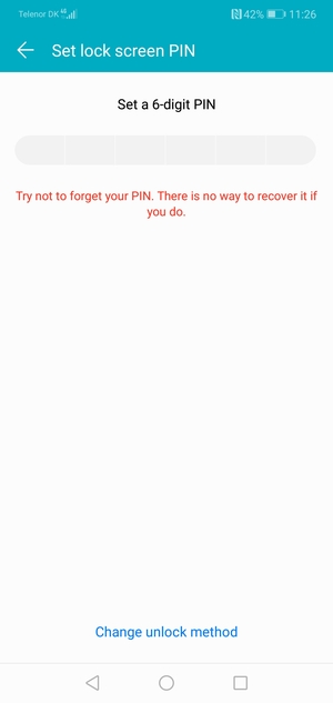 Select Change unlock method