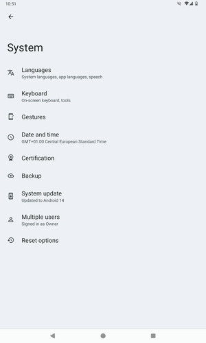Select System update