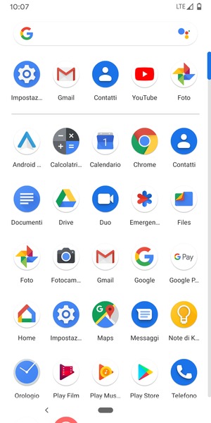 Seleziona Gmail