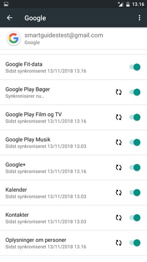 Dine kontakter fra Google vil nu blive synkroniseret til din telefon