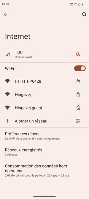 Sélectionnez le réseau sans fil auquel vous souhaitez vous connecter