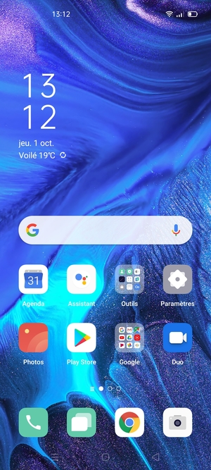 Sélectionnez Google