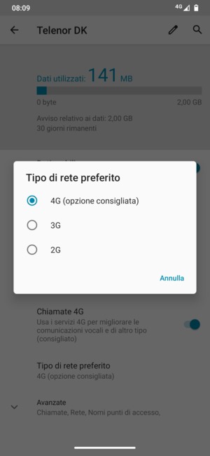 Seleziona la tua opzione preferita