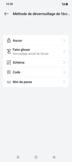 Sélectionnez Schéma