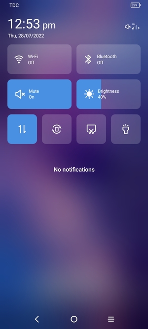 Select Mute to change to sound mode again