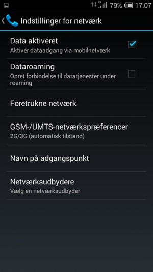 For at skifte netværk, hvis der opstår netværksproblemer, vælg Netværksudbydere
