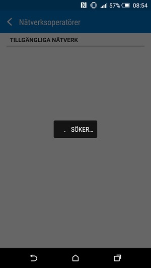 Vänta på att sökningen avslutas