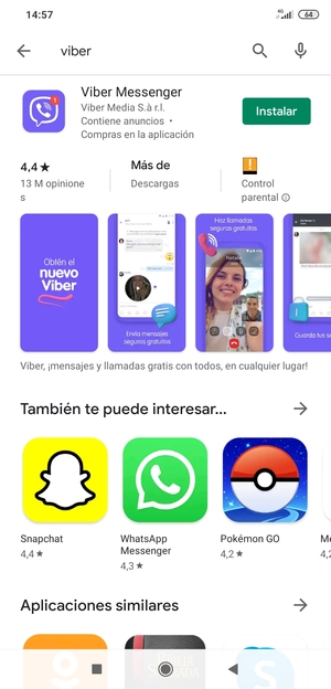 Seleccione la aplicación