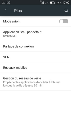 Sélectionnez Réseaux mobiles