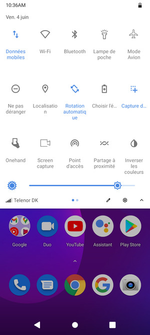 Régler la luminosité au niveau souhaité