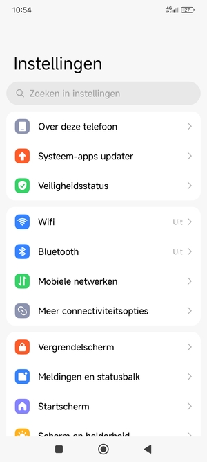 Selecteer Mobiele netwerken