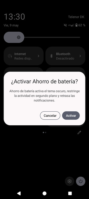 Seleccione Activar