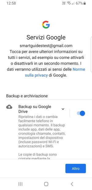 Seleziona Altro