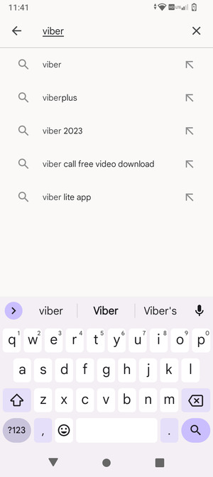 Enter the app name and select Search
