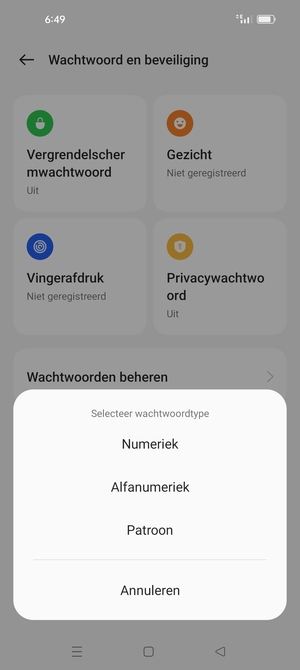 Selecteer Patroon
