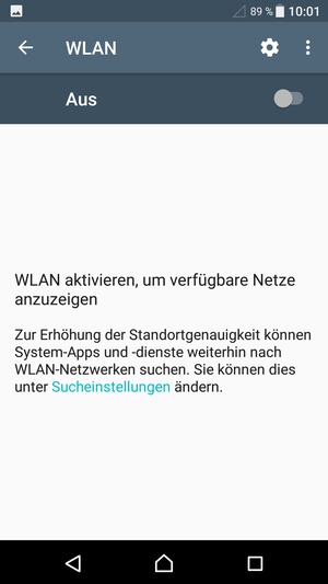 Schalten Sie WLAN ein