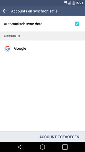Selecteer Google