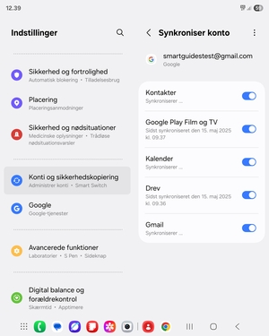 Dine kontakter fra Google vil nu blive synkroniseret til din Galaxy