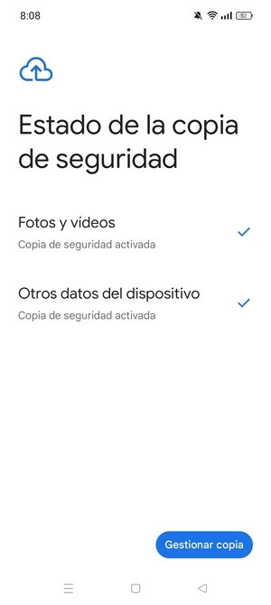Seleccione Gestionar copias