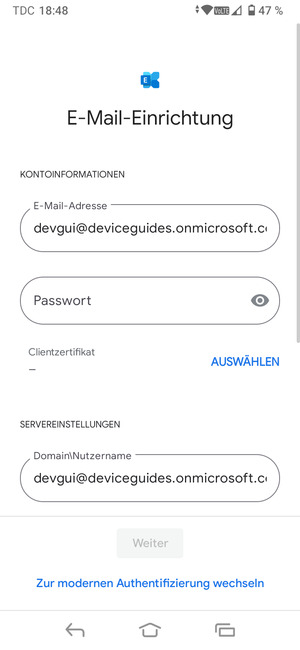 Geben Sie Ihr Passwort ein