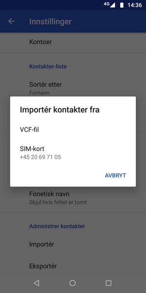Velg SIM-kort