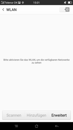 Schalten Sie WLAN ein