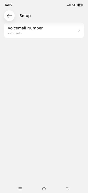 Select Voicemail Number