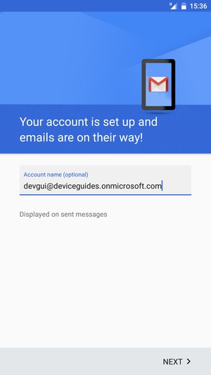 Give your account a name and select NEXT