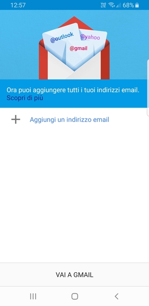 Seleziona Aggiungi un indirizzo email