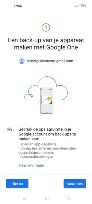 Selecteer Aanzetten