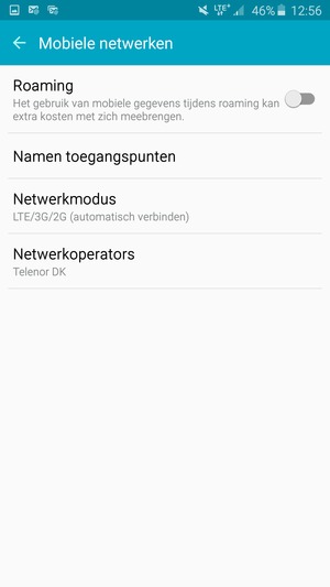 Selecteer Netwerkmodus
