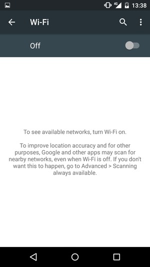 Turn on Wi-Fi