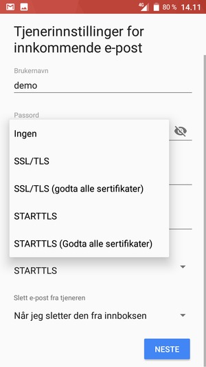 Velg Ingen